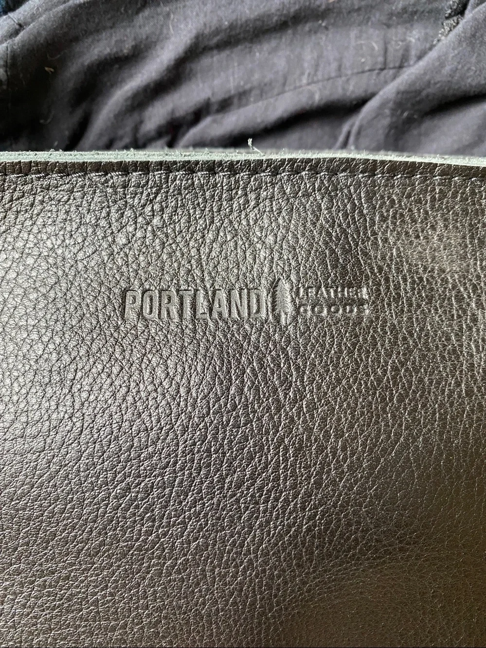 NWOT Portland Leather Goods Black Shoulder Bag - Picture 2 of 5